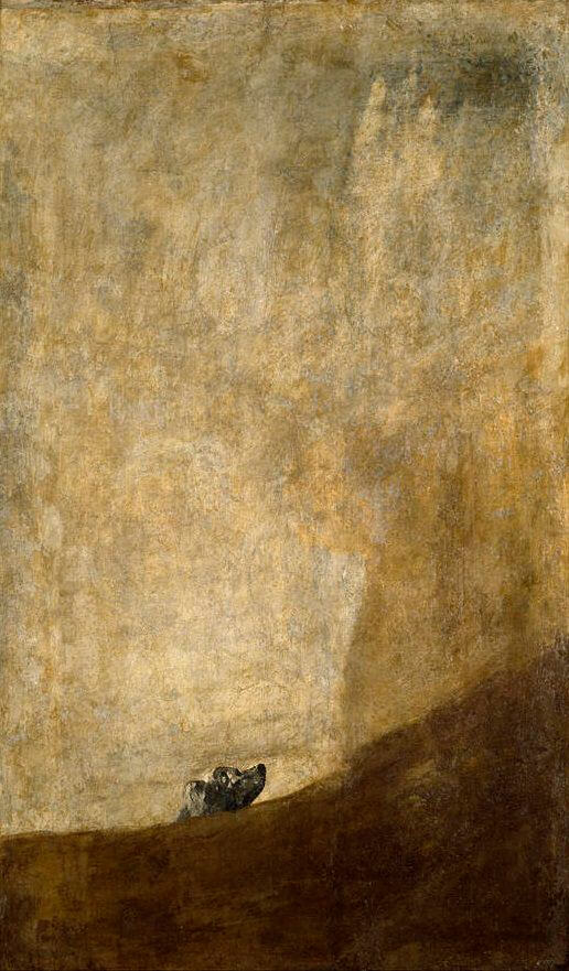 The Dog, 1820-23 by Francisco Goya