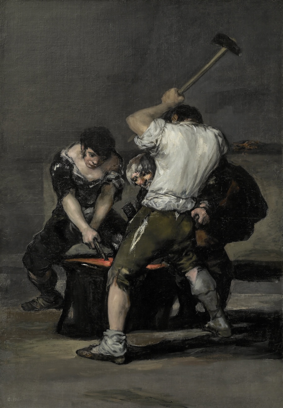 The Forge, 1817 by Francisco Goya