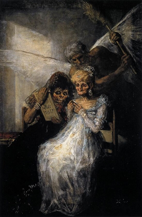 Time and the Old Women, 1810 by Francisco Goya