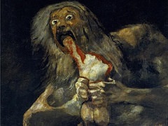 Saturn Devouring his Son by Francisco Goya