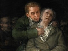 Self Portrait with Dr. Arrieta by Francisco Goya