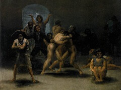 The Yard of a Madhouse by Francisco Goya